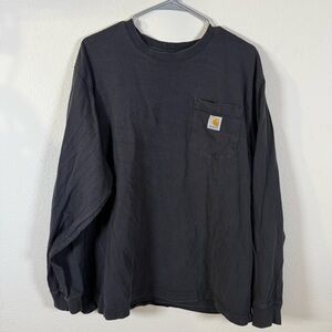 Carhartt Men's Dark Gray Long Sleeve Tee